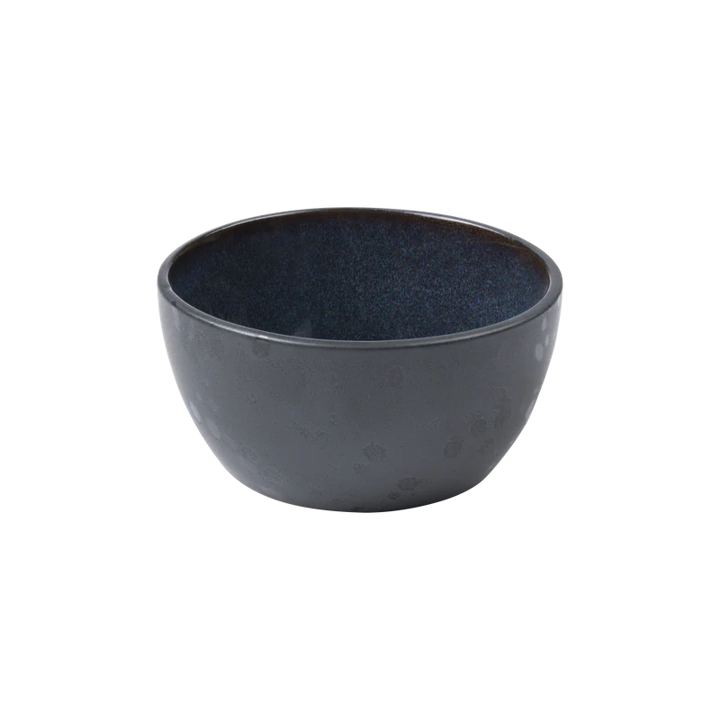 Stoneware Bowl 10cm Black/Dark Blue I4383