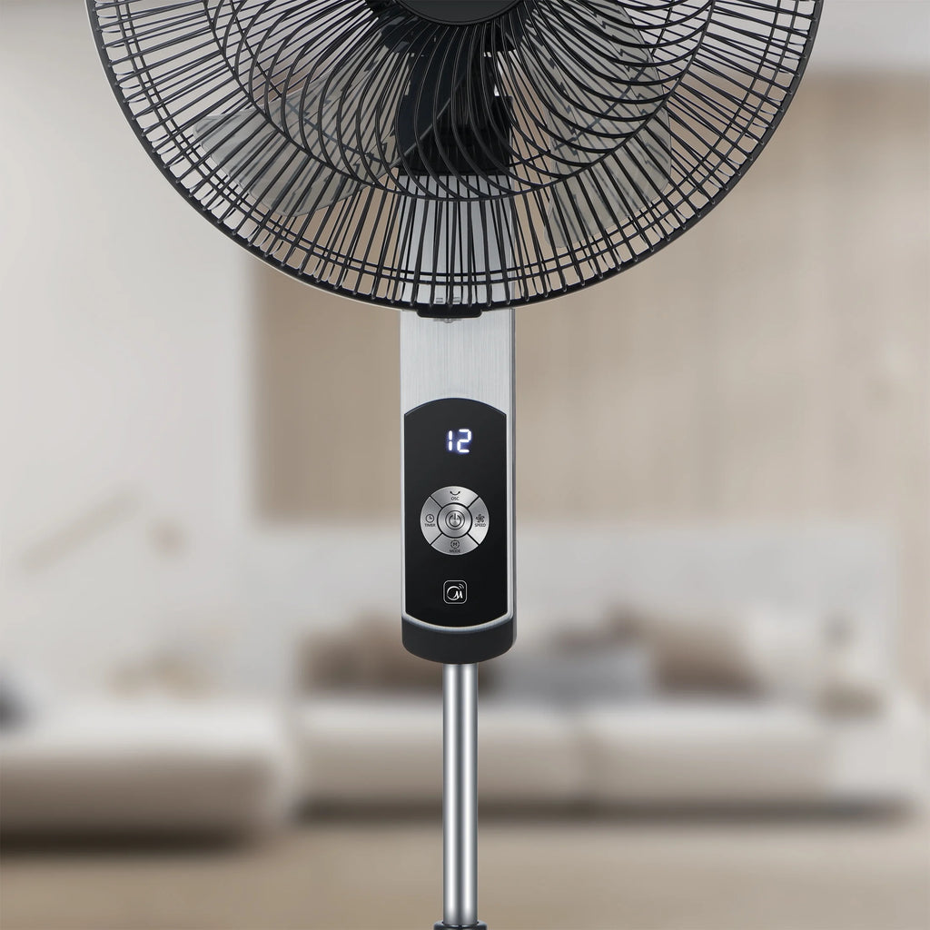 16-inch Smart Pedestal DC Fan with Wi-Fi, Black P436181