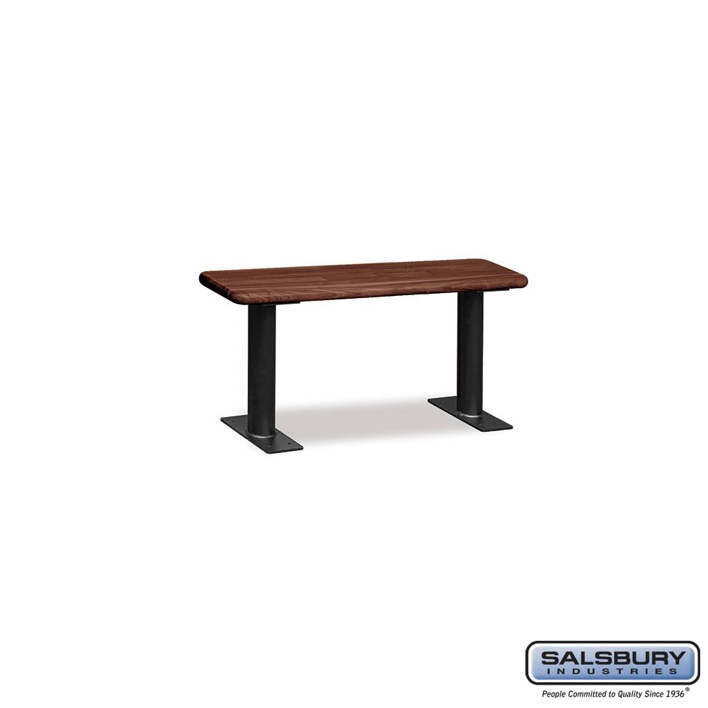 Wood Locker Bench 36 Inches Dark Finish P351496