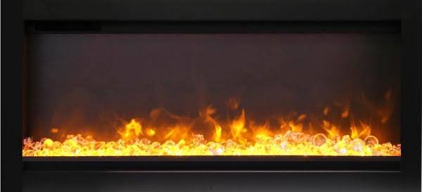 34 in. Electric Built-in with Glass Black Steel Surround P268