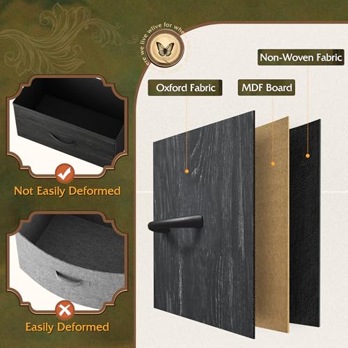 Wide 6 Drawer Fabric Storage Dresser I93695