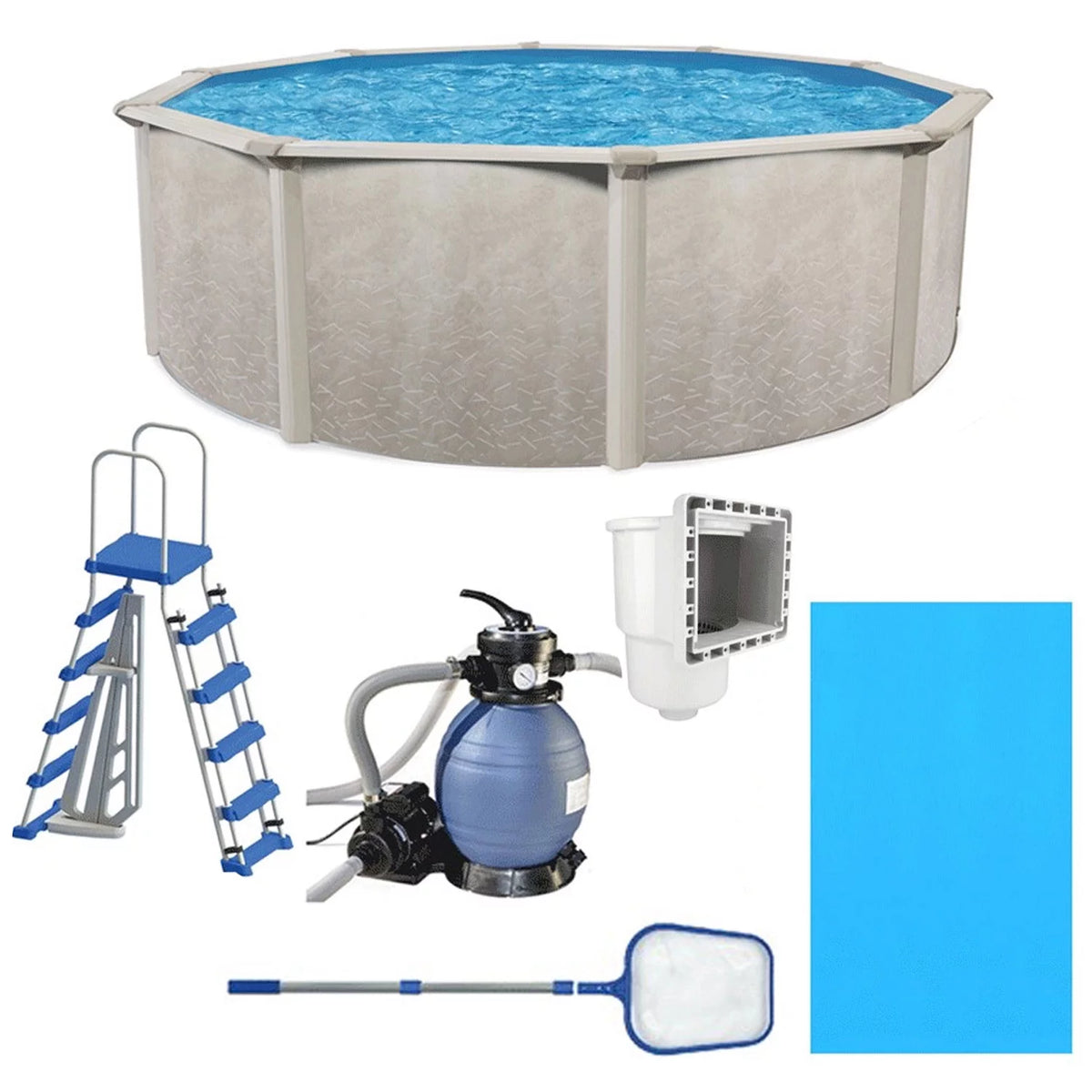 18 Foot by 52 Inch Steel Frame Above Ground Pool G868