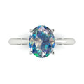 18K White Gold Solitaire Ring Z7625