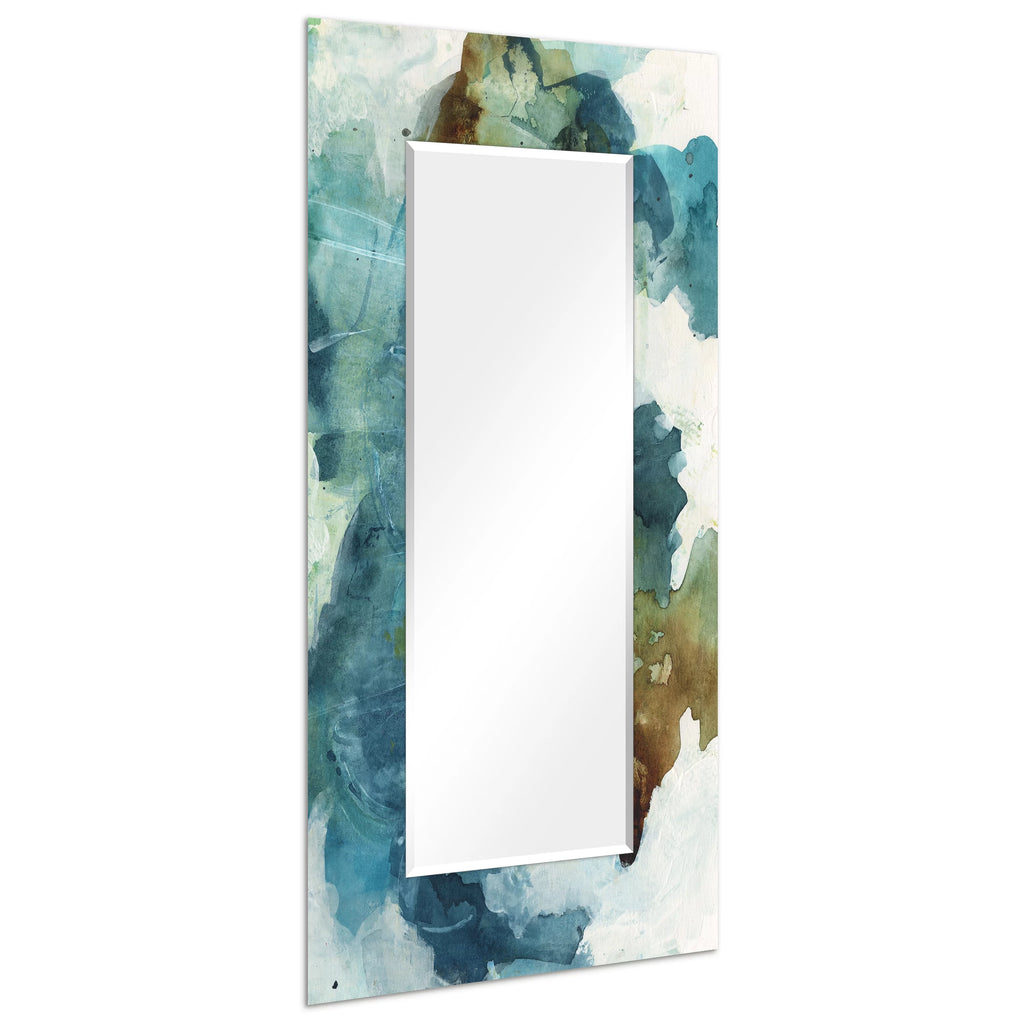 Blue Sky Rectangular Beveled Mirror Tempered Art Glass 72" x 36" N9708