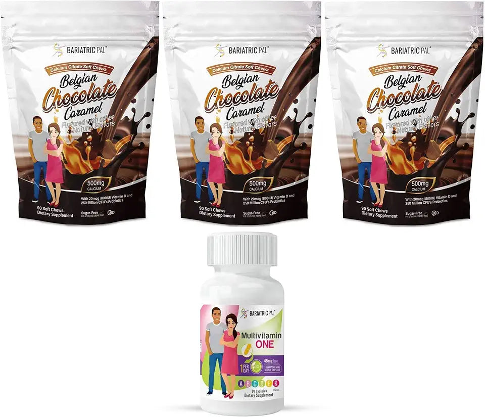 90-Day Bariatric Vitamin Bundle Multivitamin Capsule and Calcium Citrate Soft Chews V9678