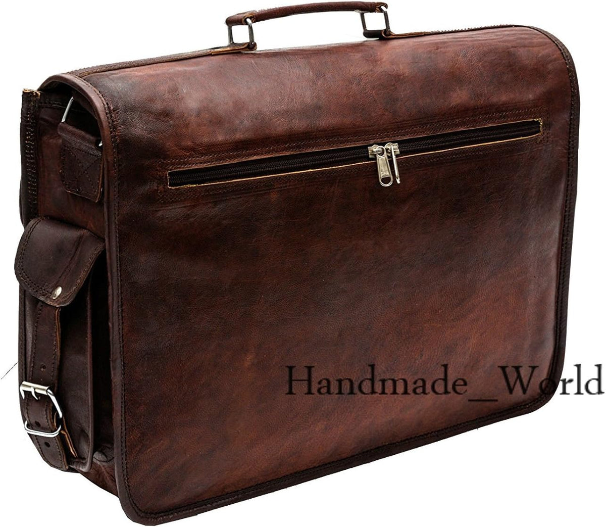 Leather Messenger Laptop Bag Satchel (11 X 15) V780