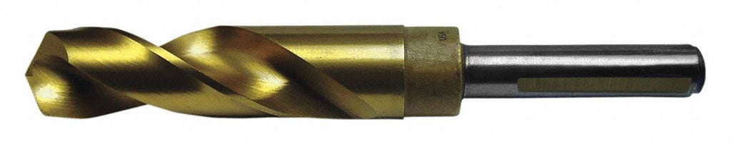 Reduced Shank Drill Bit, 1 in, 118°, Cobalt, Tin U458488