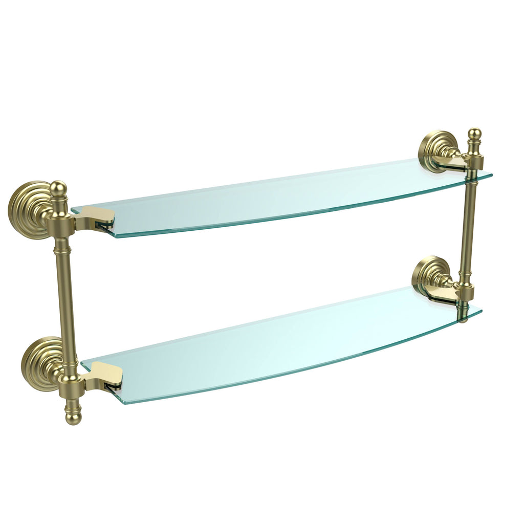 18 inch Two Tiered Glass Shelf E2764