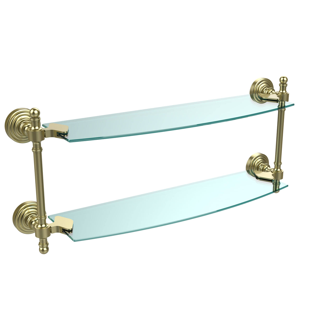 18 inch Two Tiered Glass Shelf E2764