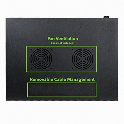6U Wall Mount Rack Enclosure Server Cabinet 16.5 Inch Deep Perforated Door Lock Shelf W936525