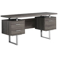 Gray Hollow Core Computer Desk F440115