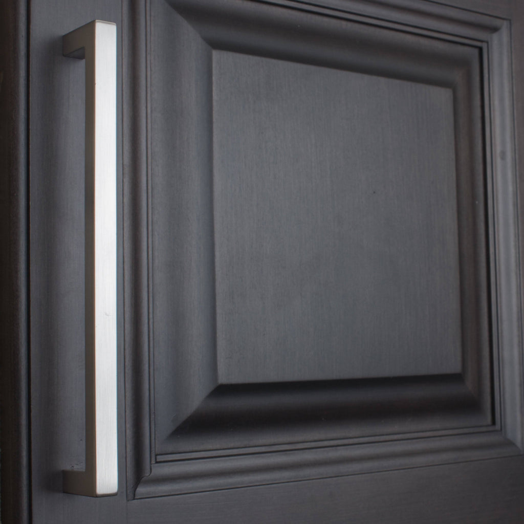 7.56-inch Solid Square Cabinet Bar Pull Handle Satin Nickel F890004
