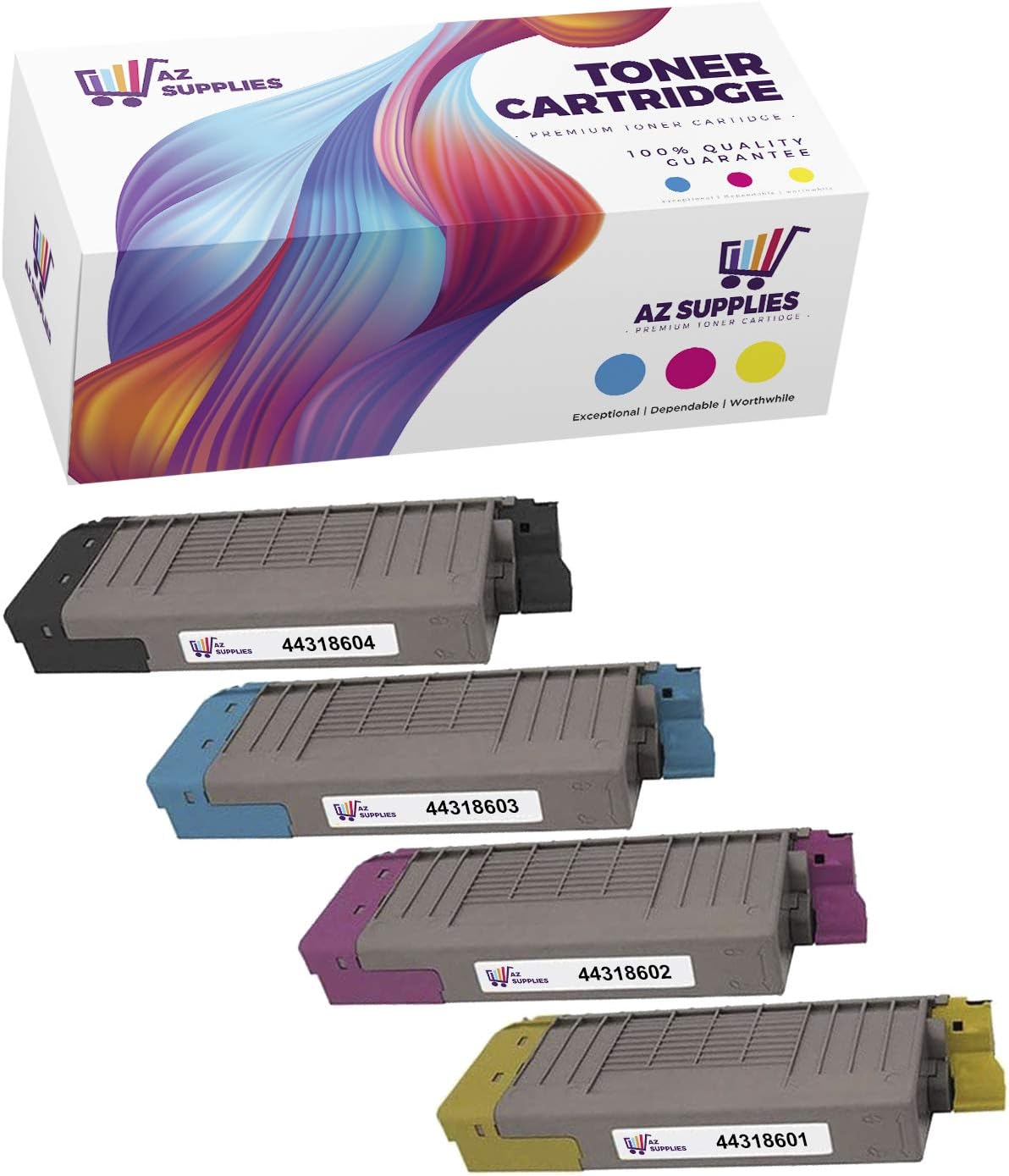 Compatible Toner Cartridge 4-Packs for Okidata Oki C711 B99589