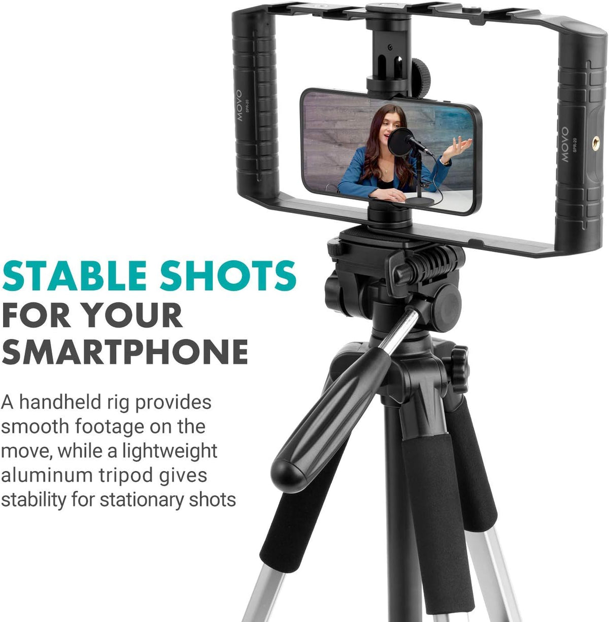 Smartphone Tripod Mount Vlogging Kit Folding Cage Pack of 2 G9115