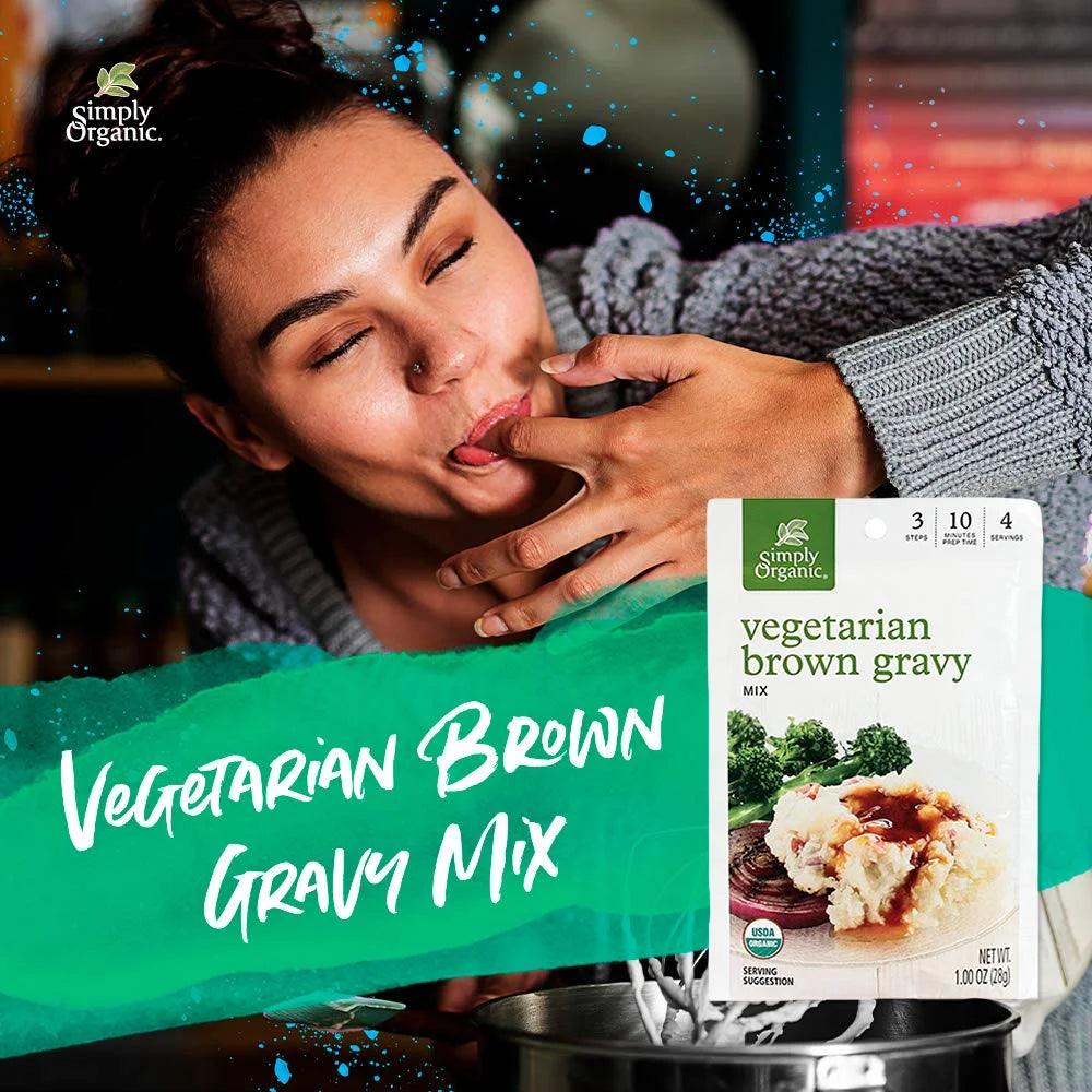 Organic Vegetarian Brown Gravy Mix 1 oz Pack of 12 N59293