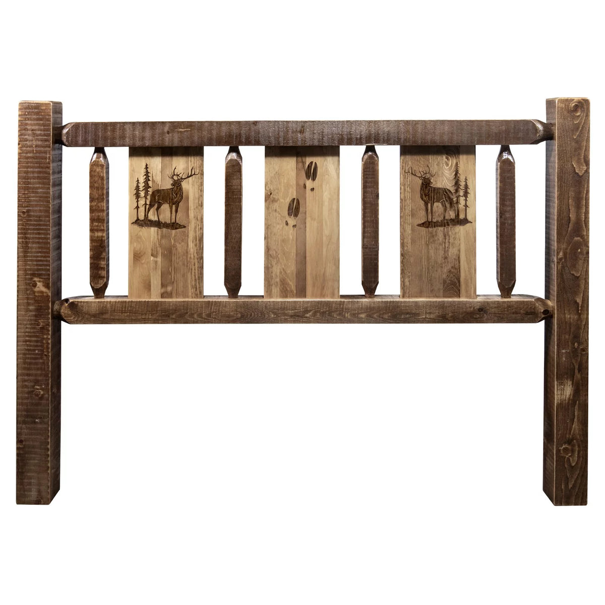 Headboard with Laser Engraved Design S3746