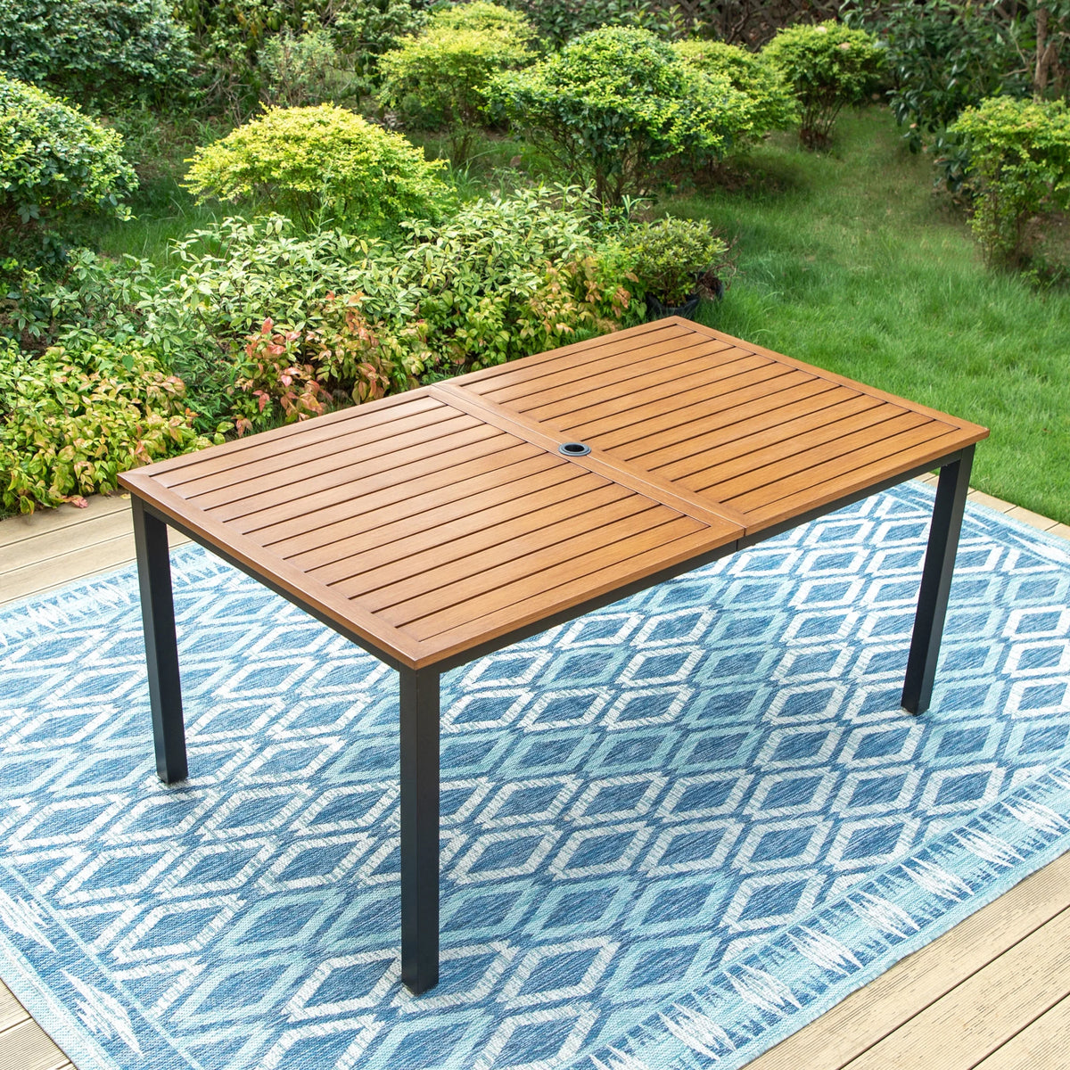 7-Piece Outdoor Dining Set with Swivel Chairs and Table U4163