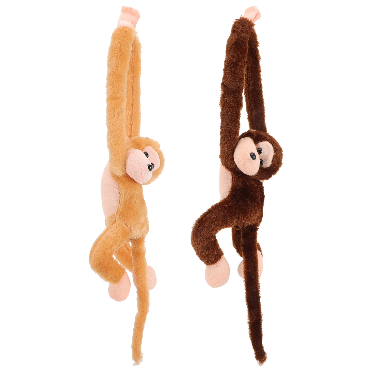 2Pcs Hanging Plush Monkey Doll Stuffed Animal Toy H17885