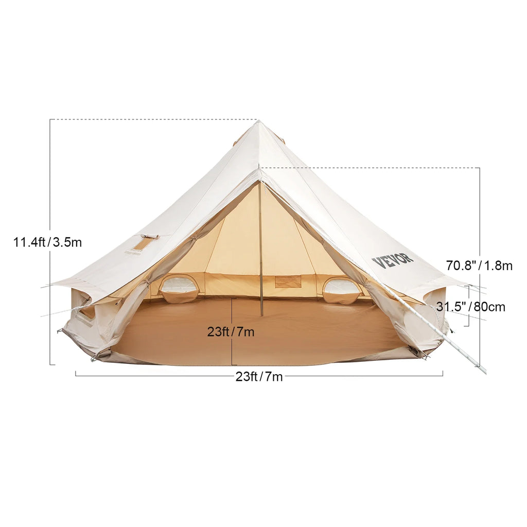 Canvas Wall Tent With Stove I632