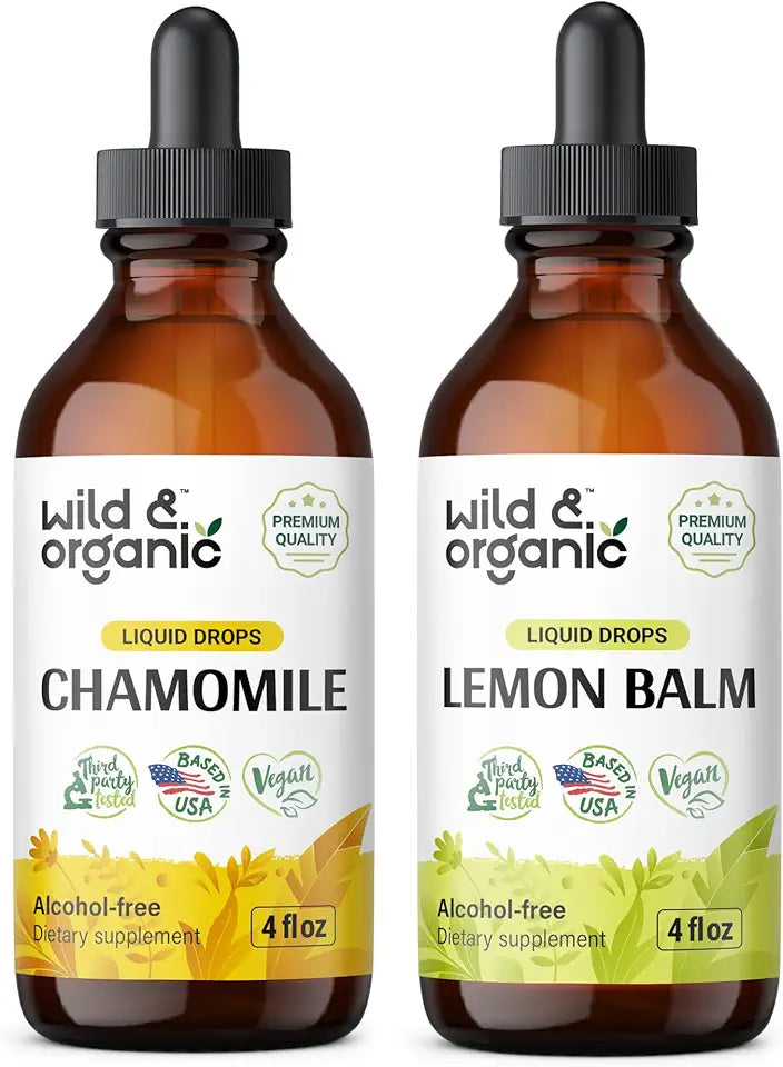 Chamomile Tincture 4 fl oz & Lemon Balm Tincture 4 fl oz I2575
