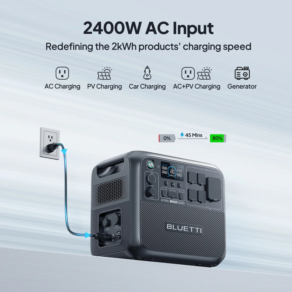 2048Wh 2400W Portable Generator Y91942