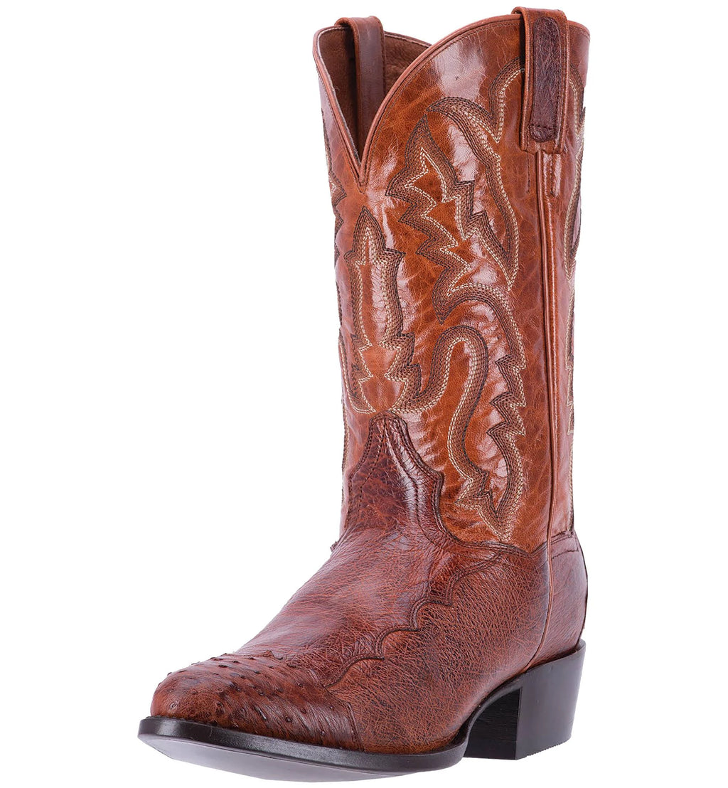 Cognac Ostrich Boots P55510