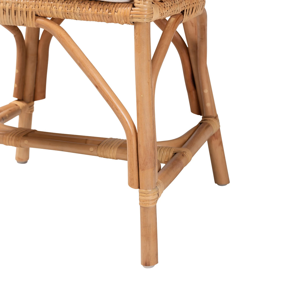 Natural Brown Rattan Dining Chair Q815725