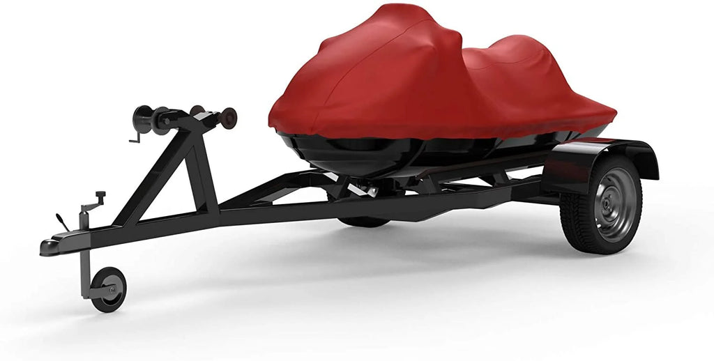 Red Trailerable Jet Ski Cover with Storage Bag D706