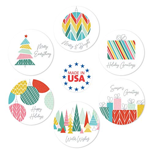 500 Multicolor Christmas Stickers Z458089