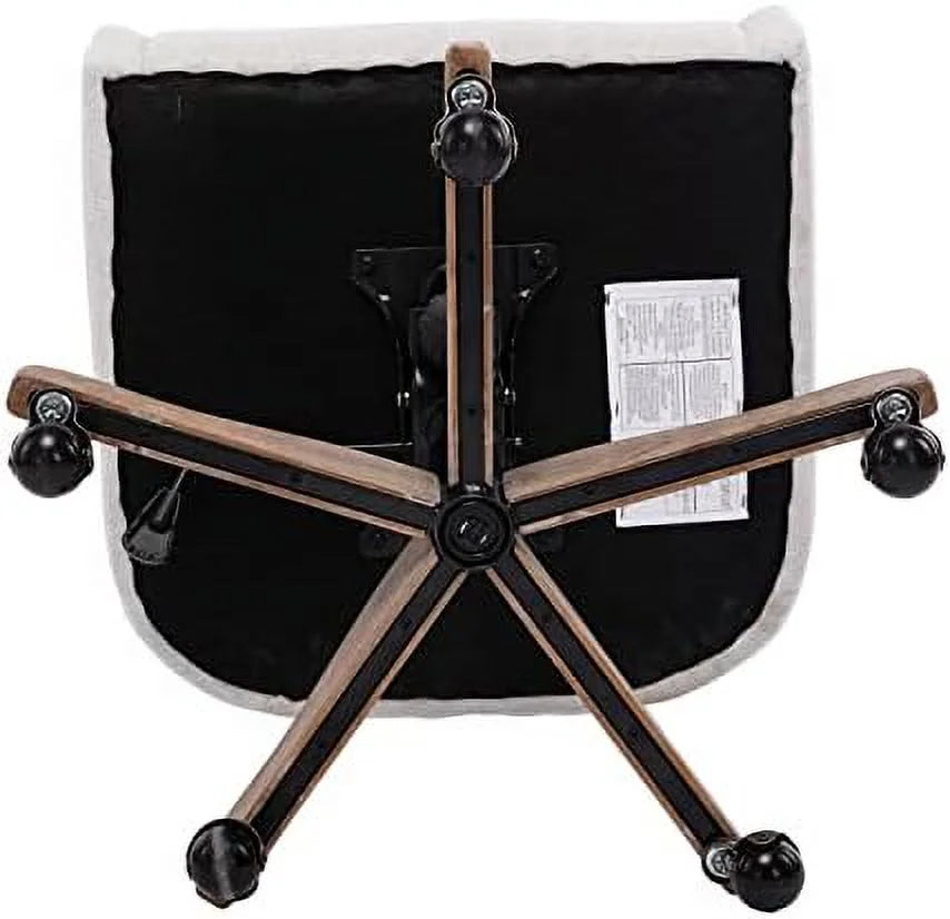 Blue Tufted Swivel Home Office Chair T595