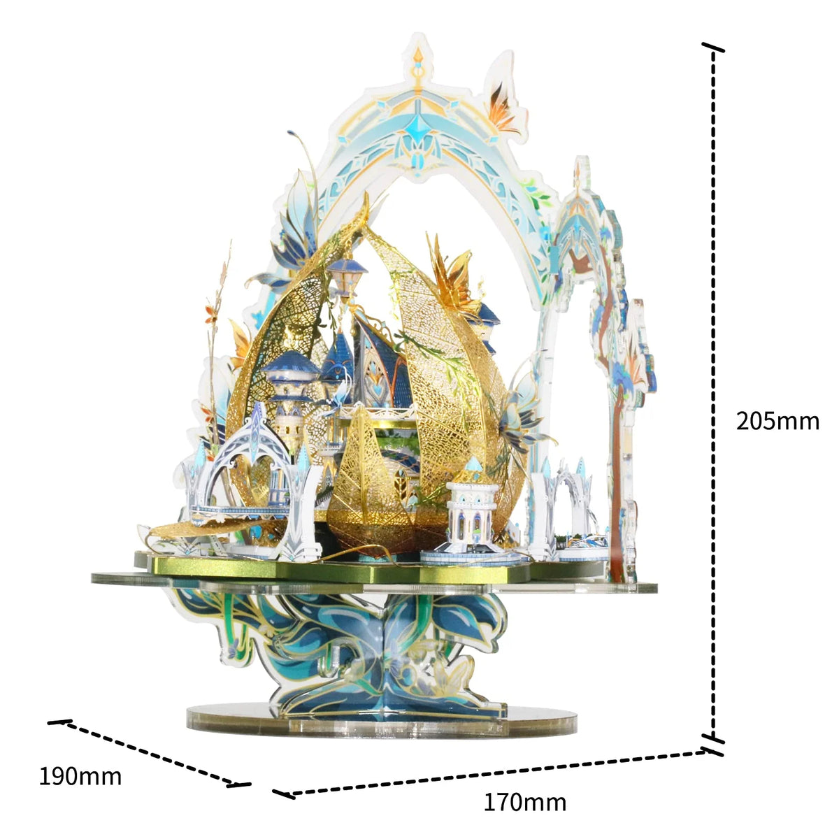 3D Metal Model Kits Fairy Castle Cinderella Princess DIY Kits J217