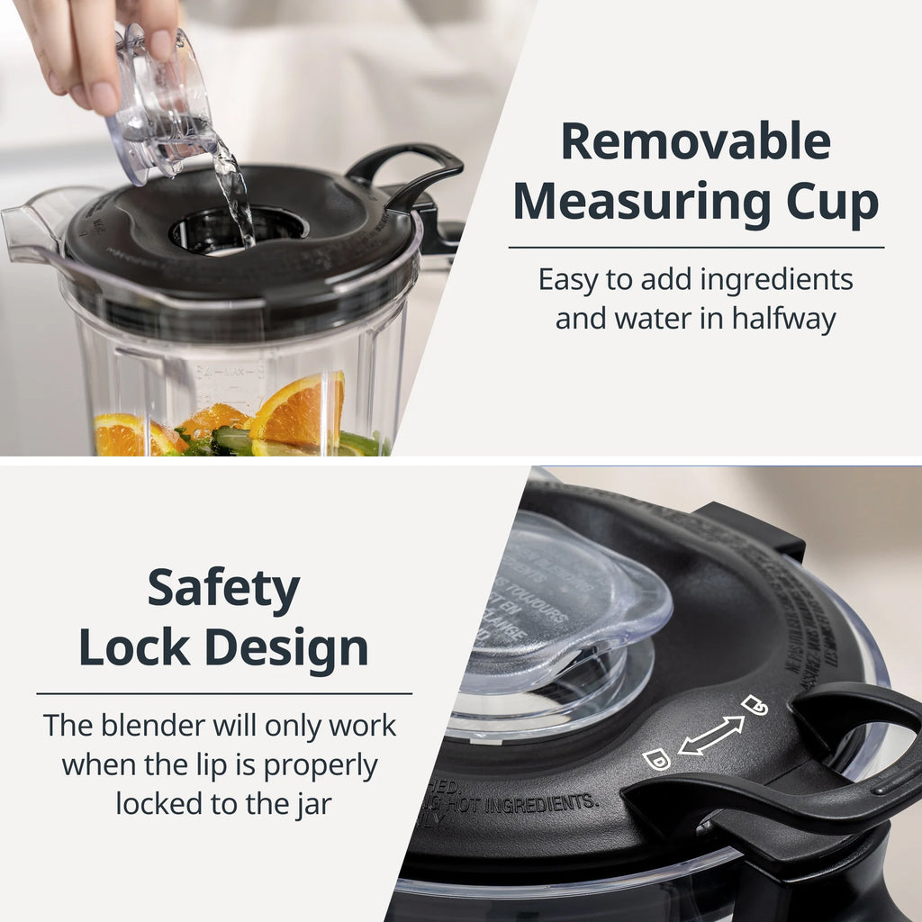 64oz Countertop and Personal Blender Combo, 3 Speeds, Black F607