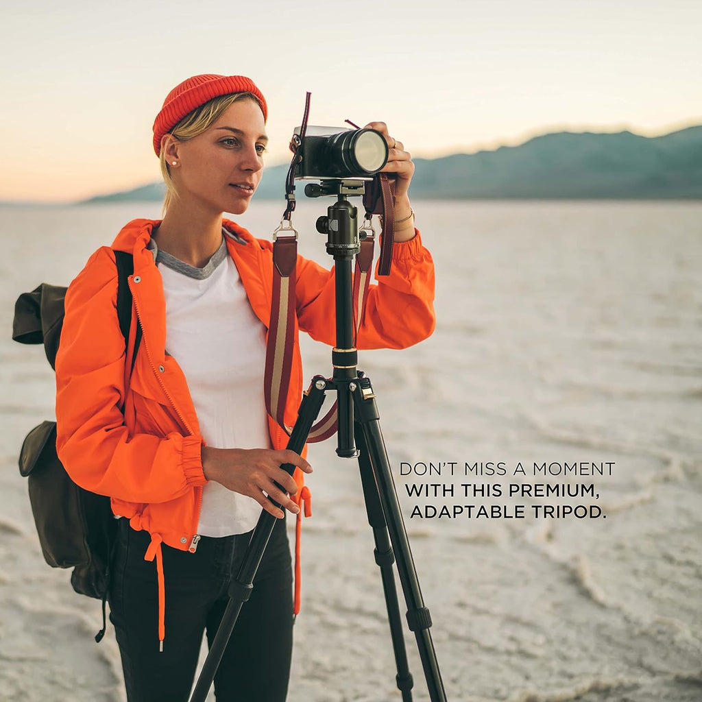 63” Tripod & Monopod with 360° Ball Head Aluminum Camera Stand N828267