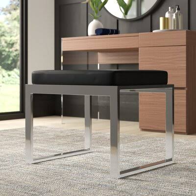 Black Metal Accent Stool X2457
