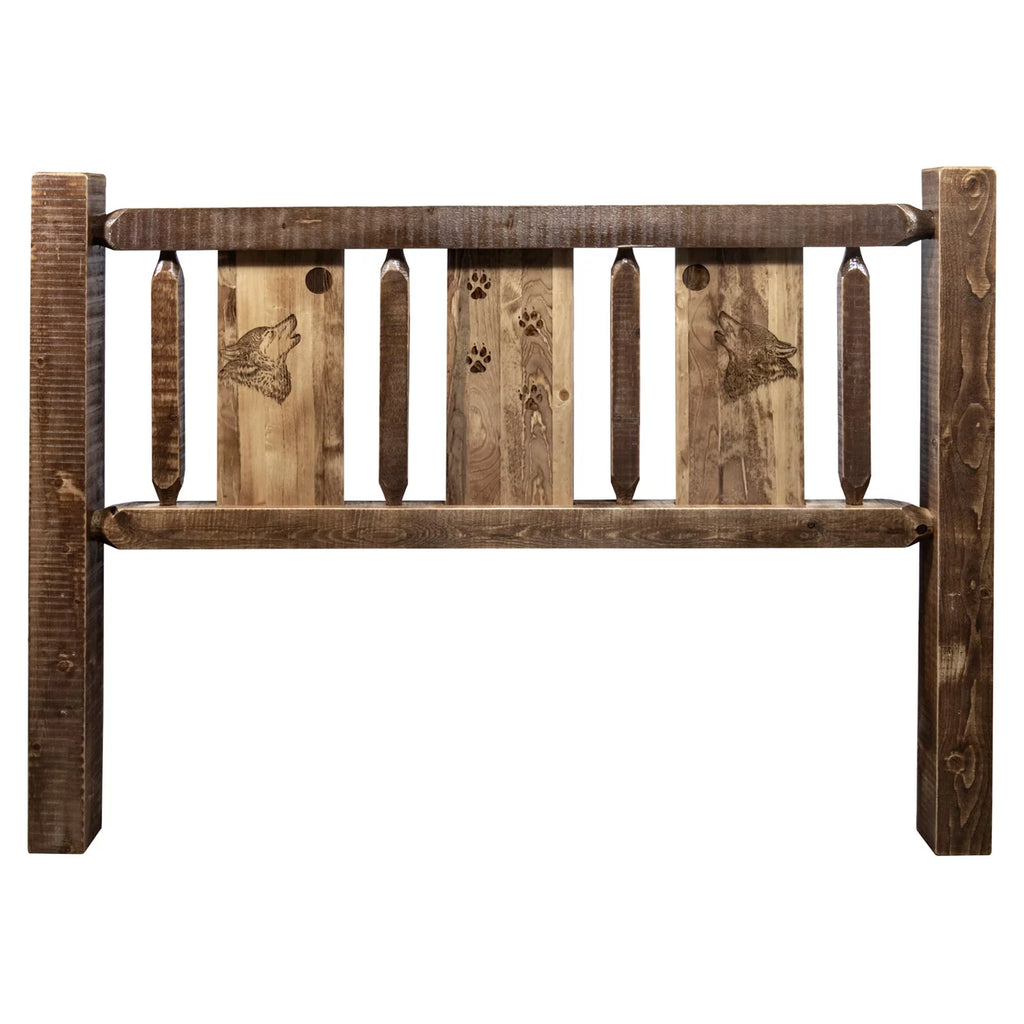 Headboard with Laser Engraved Design S3746