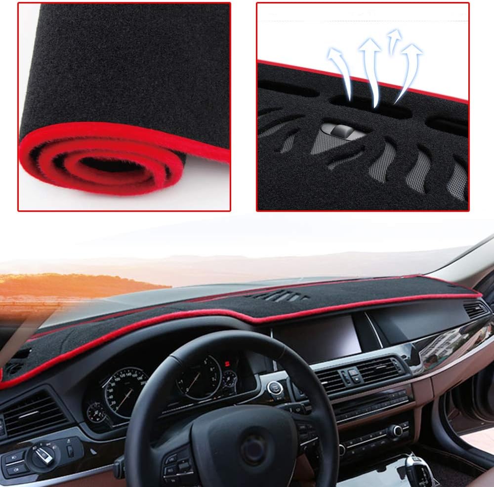 Black Carpet Dashboard Cover Mat W663