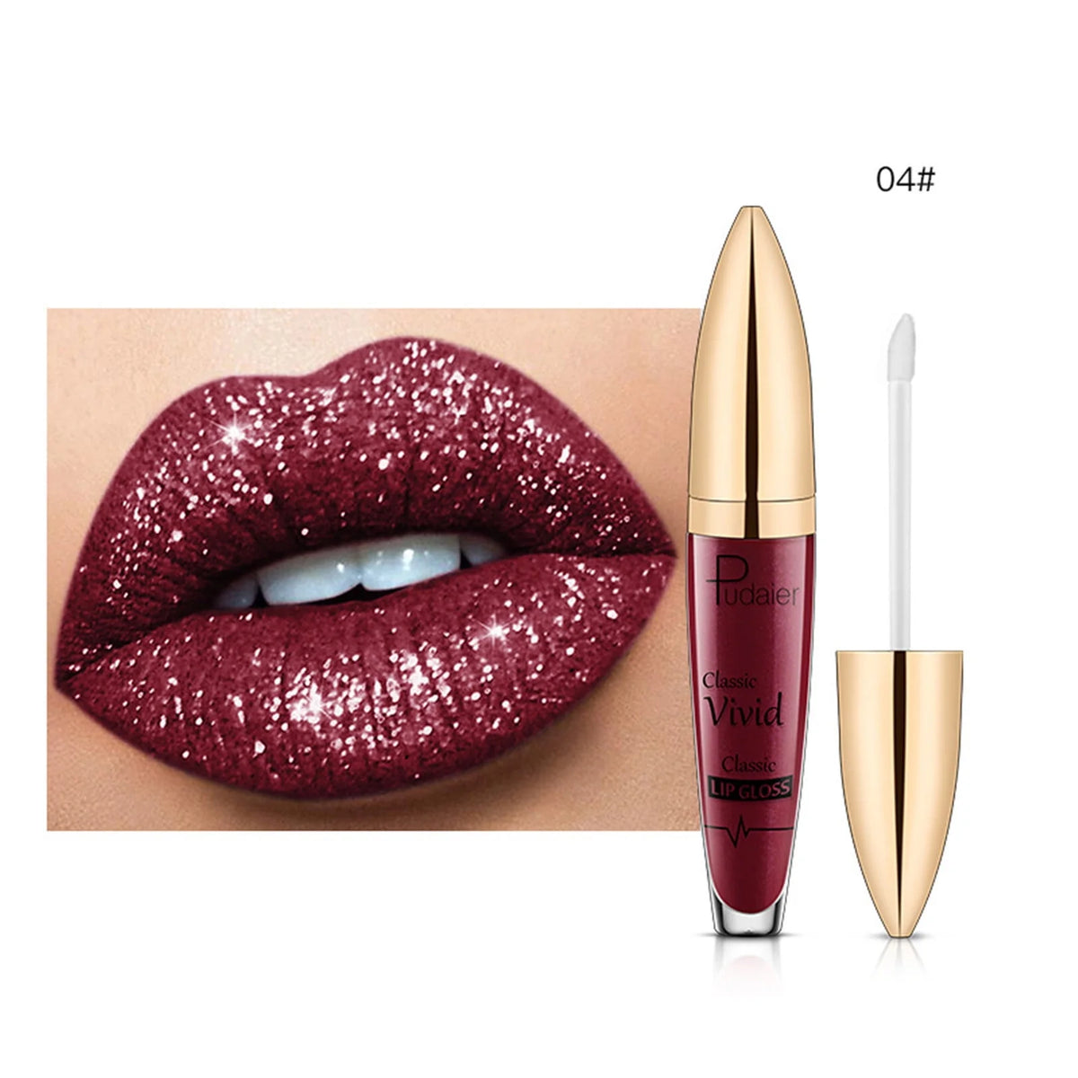 Shiny Long Lasting Glitter Lipstick, 5ml P732