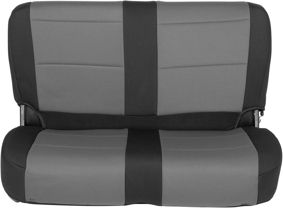 Black/Charcoal Neoprene Seat Cover Set T82397
