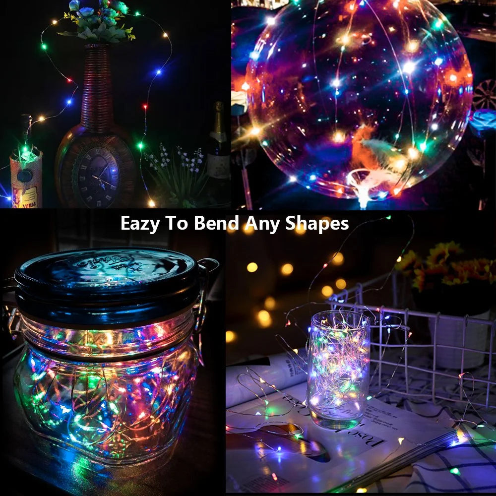 100 Led Multicolor Fairy String Lights with Remote Timer B637