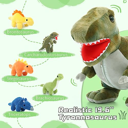 23" 5-in-1 Shark Stuffed Animal Plush Set D79279