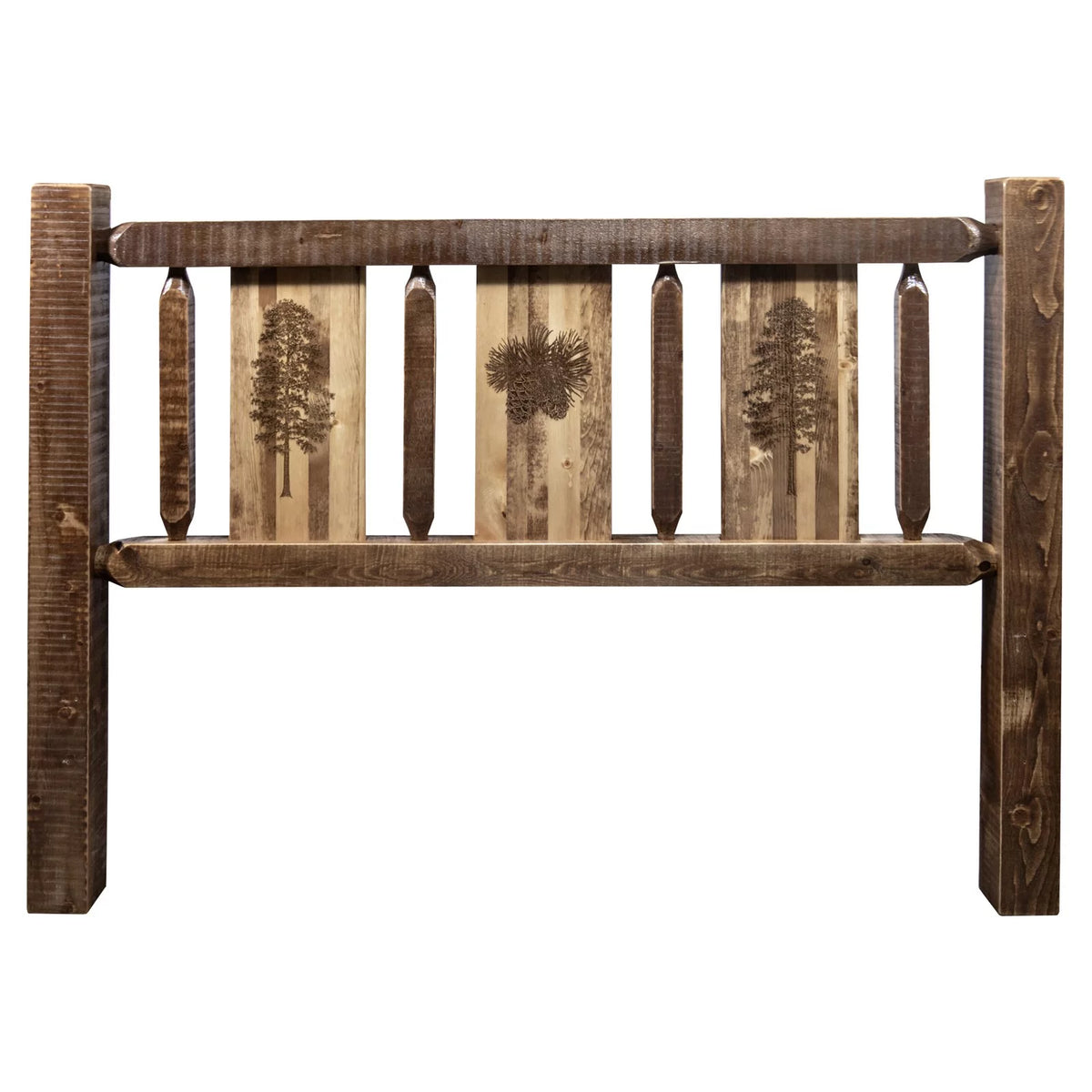 Headboard with Laser Engraved Design S3746