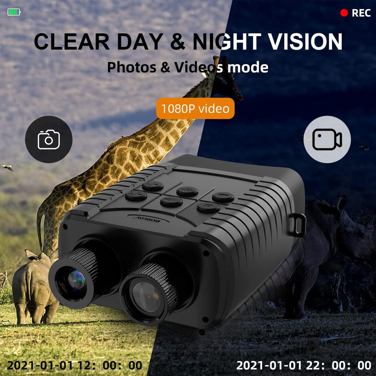 Digital Night Vision Binoculars with 3" LCD E42104