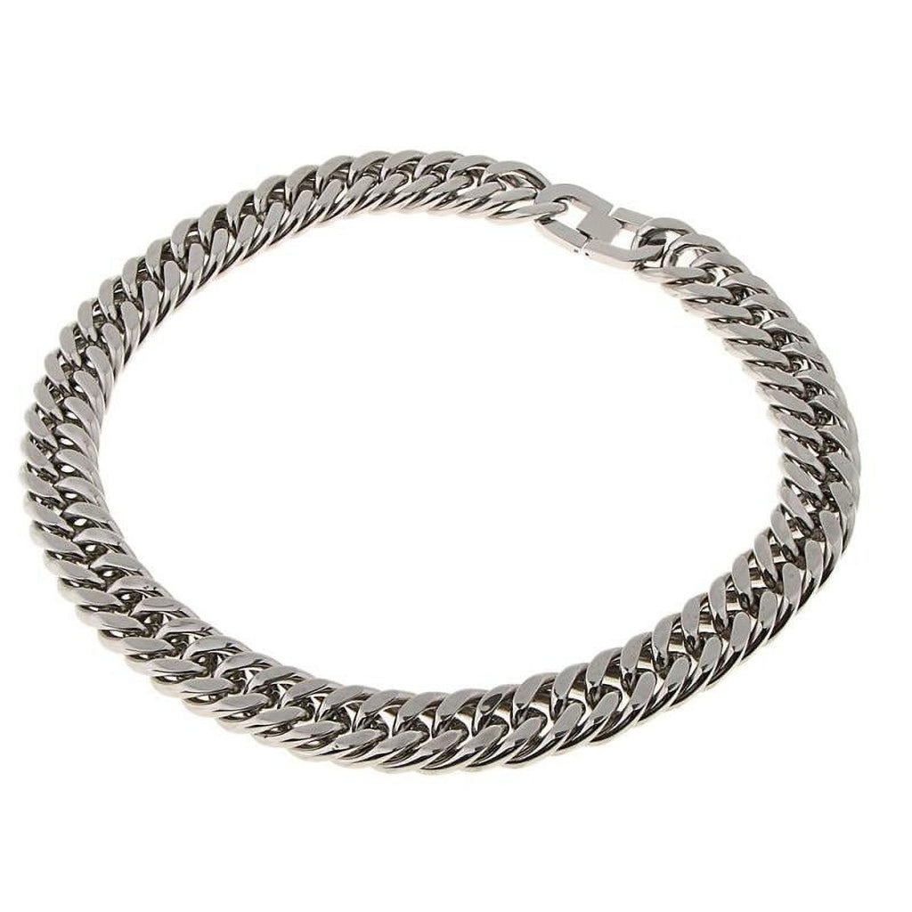 Stainless Steel Cuban Link Chain Necklace F442