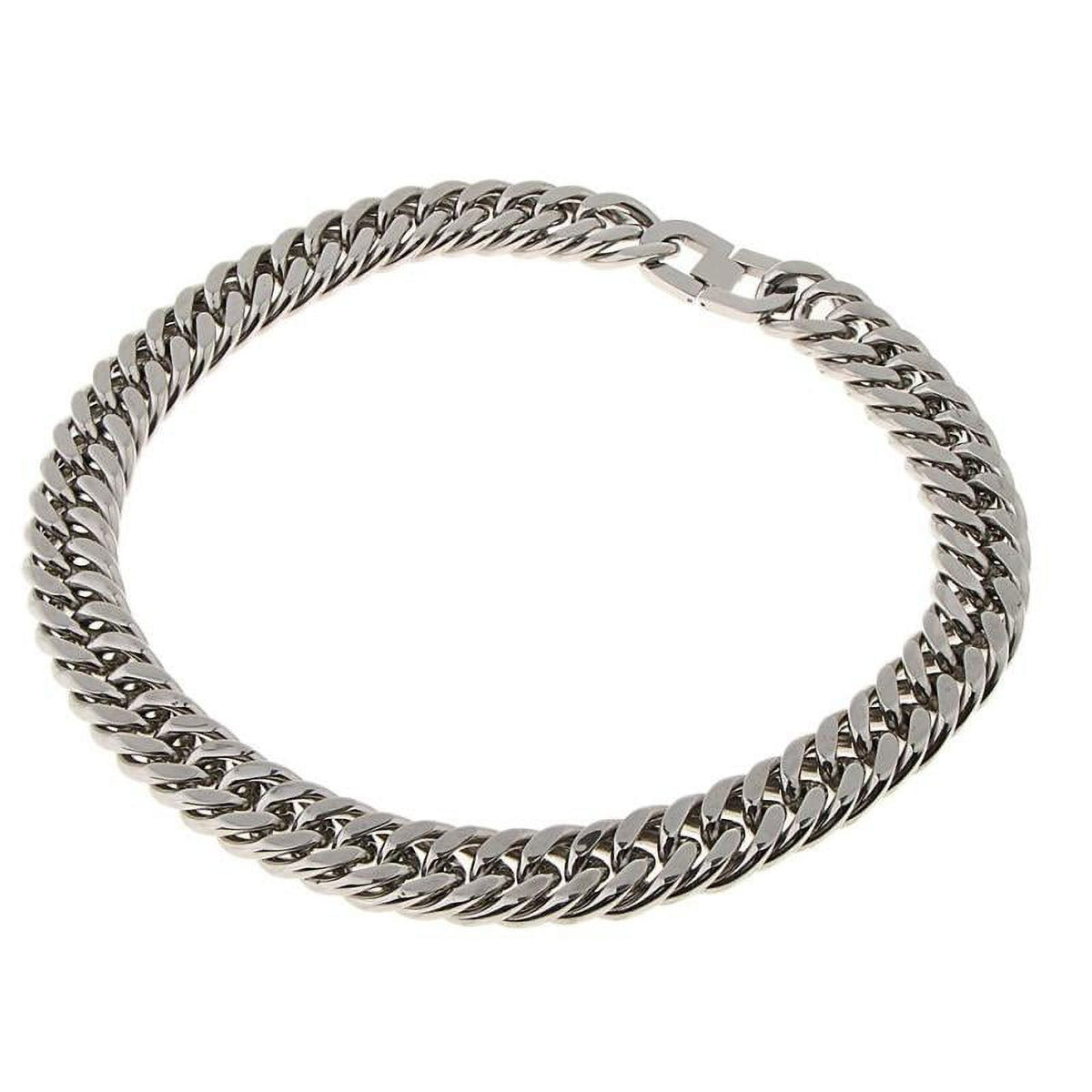 Stainless Steel Cuban Link Chain Necklace F442