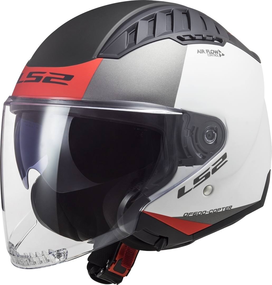 Matt White / Red Helmet Size XXL B50311