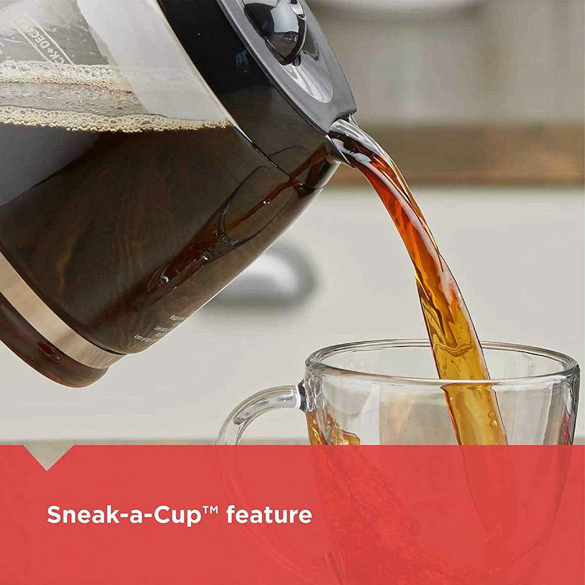 12-Cup Glass Carafe Coffee Maker B8710