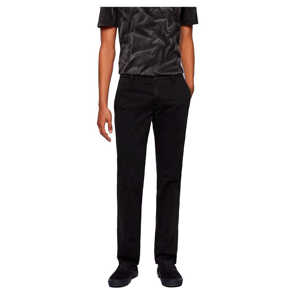 Black Regular Chinos L6784