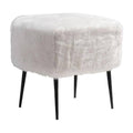 White Painted Steel Stool Q699