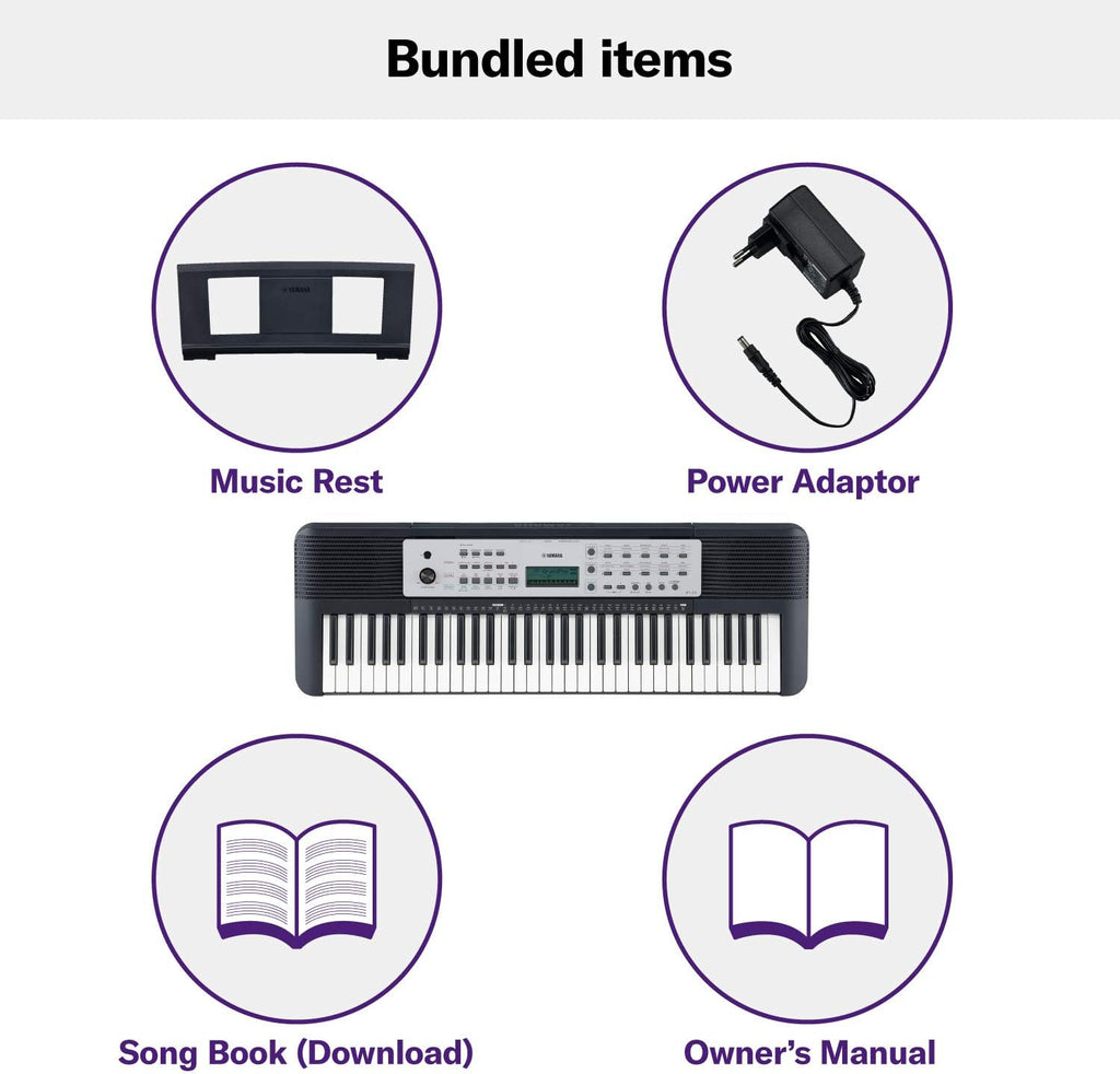 61-Key Portable Keyboard With Power Adapter E20232