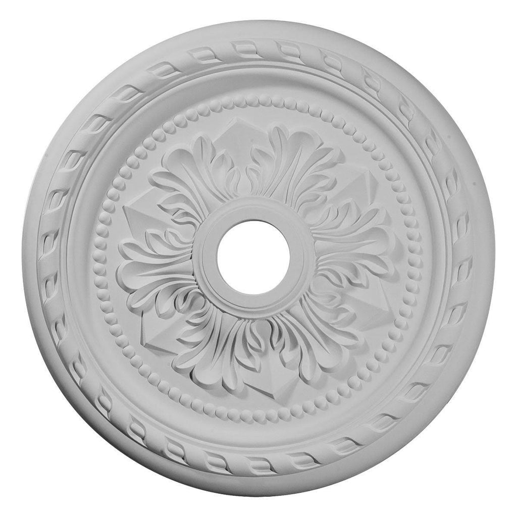 23 5/8x22OD x 3 5/8x22ID x 1 5/8x22P Hand-Painted Polished Copper Ceiling Medallion F245